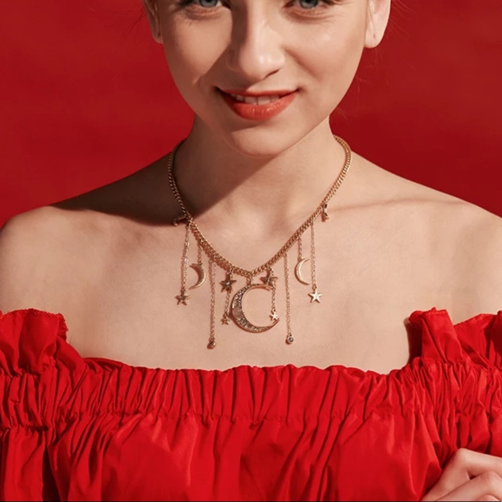 Moon & Star Necklace - Picture 2 of 6